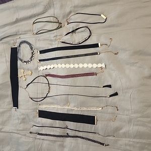 14 piece lot of chokers